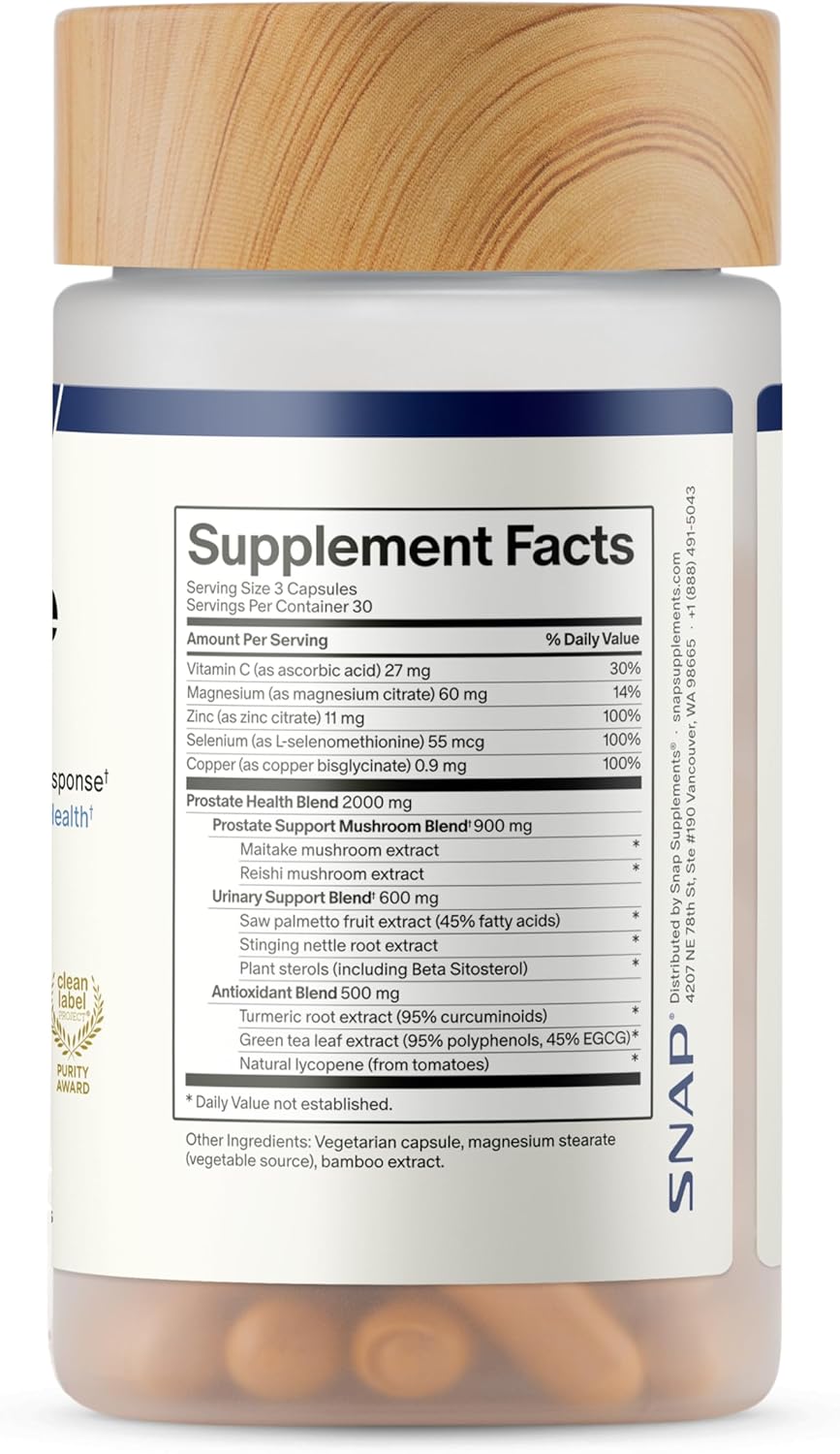 Suplemento para la Salud de la Próstata con Saw Palmetto para Hombres