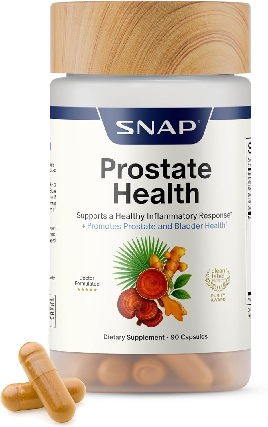 Suplemento para la Salud de la Próstata con Saw Palmetto para Hombres