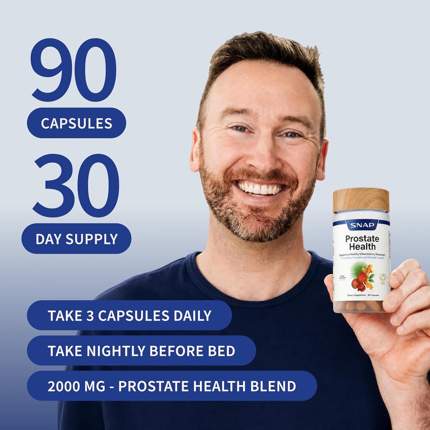 Suplemento para la Salud de la Próstata con Saw Palmetto para Hombres