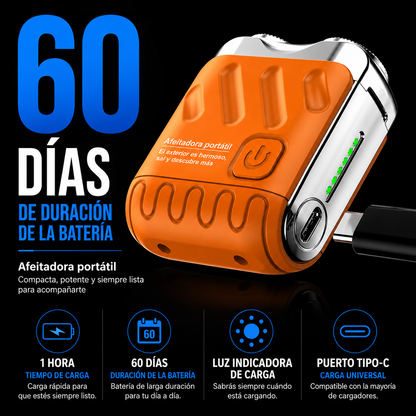 Afeitadora eléctrica de equipaje