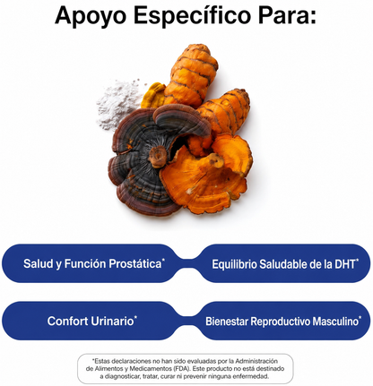 Suplemento para la Salud de la Próstata con Saw Palmetto para Hombres